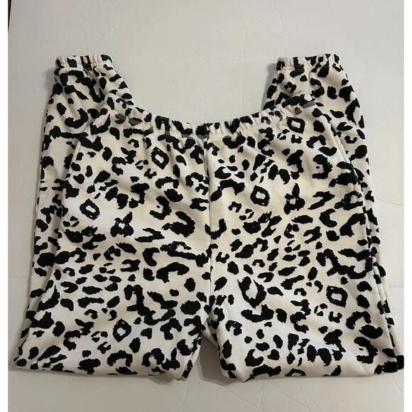 Brunette The Label Snow Leopard Joggers L/XL 100% Cotton Best Friend Sweatpants - Picture 4 of 10